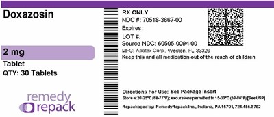Mm1 (Doxazosin 2mg 70518 3667 00)